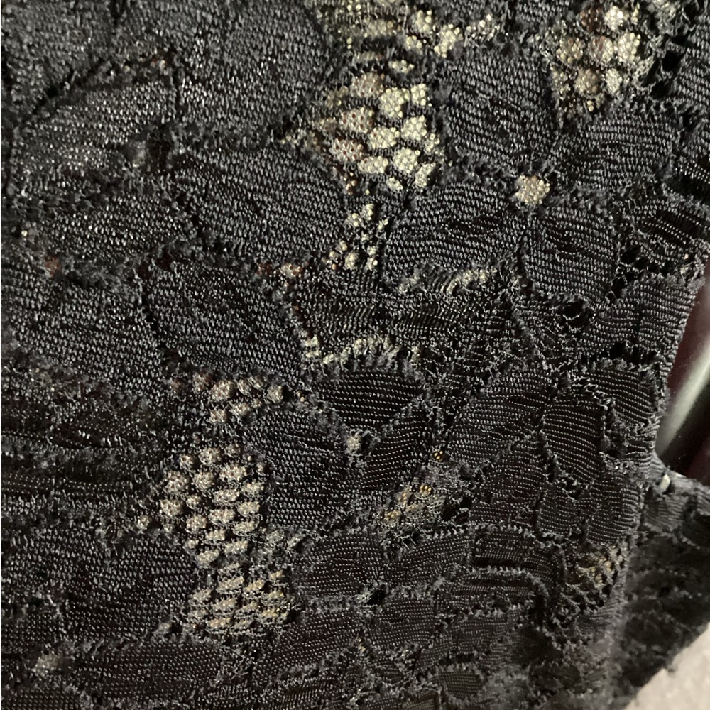 NWOT Torrid Black and Gold Lace Dress 16 - Picture 4 of 11